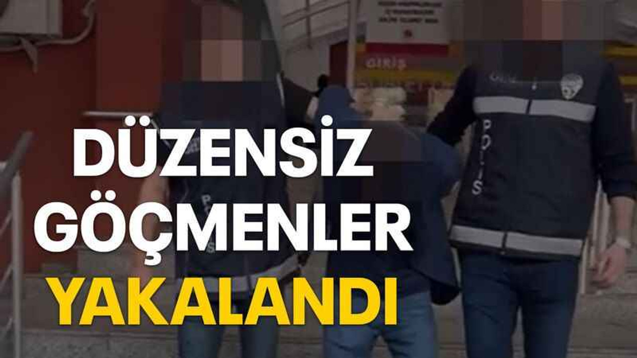 Düzensiz göçmenler yakalandı